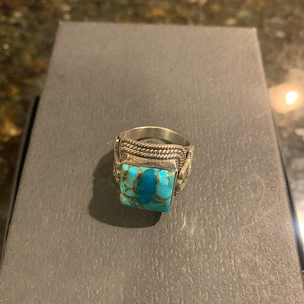 Blue Copper Turquoise Ring *New*
